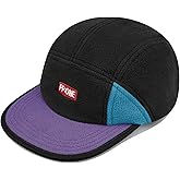 Clakllie 5 Panel Corduroy Baseball Cap for Men Women Soft Flat Brim Trucker Hat Adjustable Hip Hop Hat for Outdoor Travel