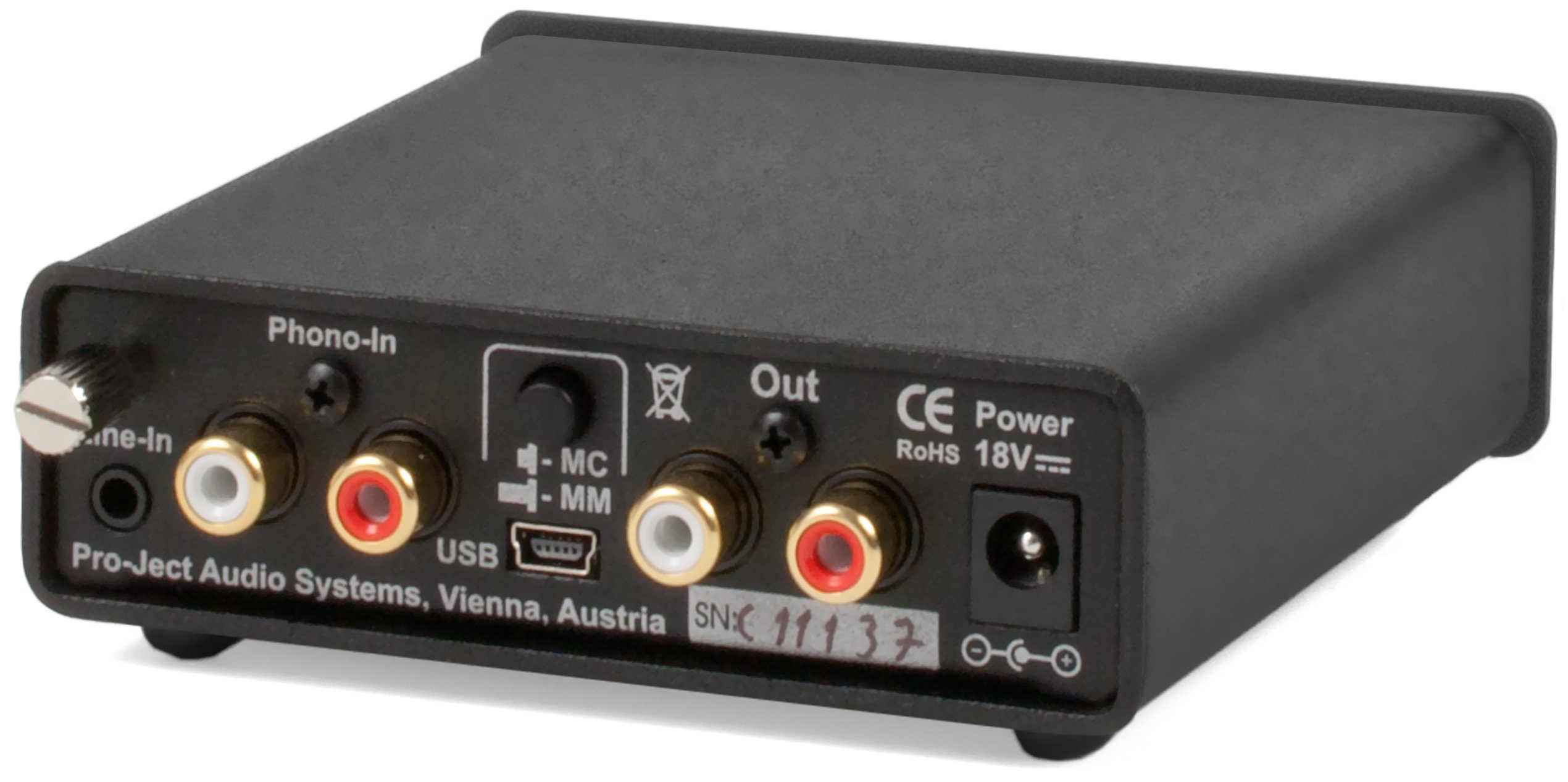 ProJect Phono Box USB V Phonograph Preamplifier, Black The Met Theatre