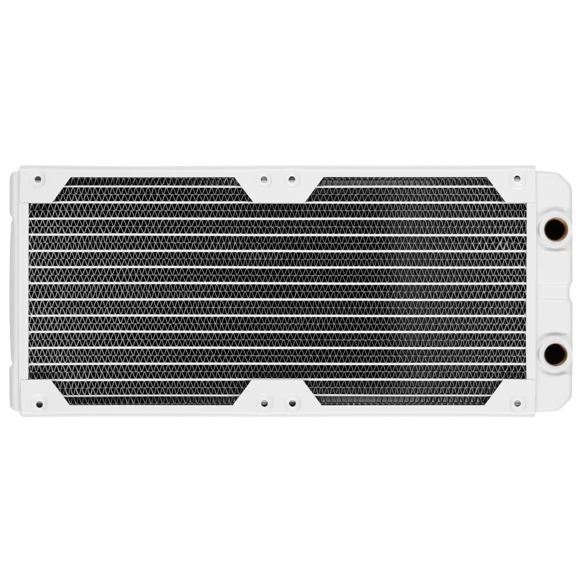 Corsair Hydro X Series XR5 280mm Water Cooling Radiator - Dual 140mm Fan Mounts, 30mm Radiator Thickness, 25 Micron Thin Cooling Fins, Premium Copper Construction, Easy installation - White