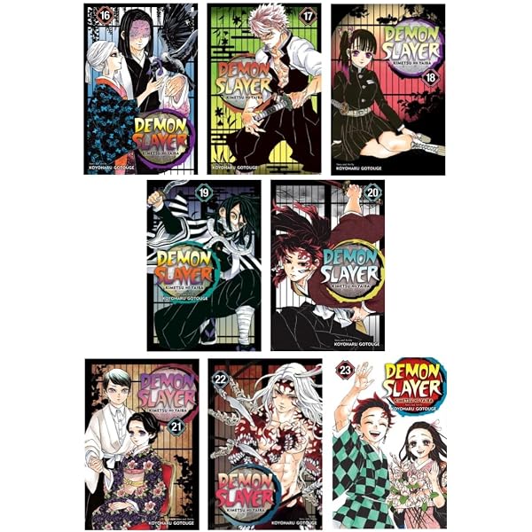 Demon Slayer: Kimetsu no Yaiba Vol (16-23) 8 Book Collection Set