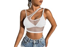 Stylish Women Sleeveless Casual Tops Sheer Mesh Crop Shirt Lingerie Sleepwear for Modern and Seductive Appeal