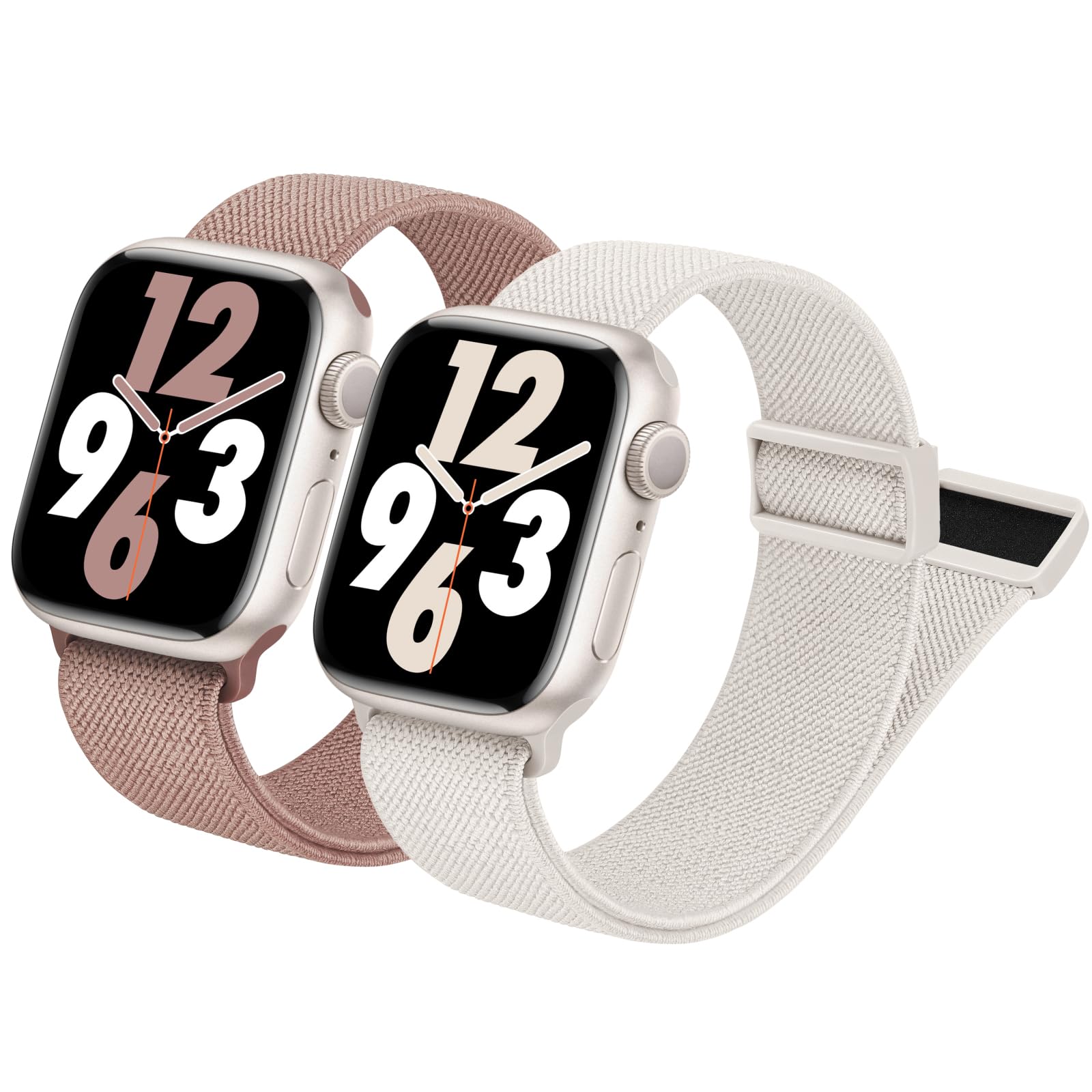 Joehwerr Compatible for Apple Watch Straps 46mm 41mm 40mm 38mm 45mm 49mm 44mm 42mm for Men Women, Nylon Stretchy Band with Magnetic Clasp for iWatch Ultra3/2/1/,SE3/2/1, Series 11 10 9 8 7 6 5 4