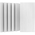 UMIACOUSTICS 6 Packs Acoustic Panel,48 x 24 x 0.4 Inches Sound Absorbing Door Panel,Decorative Wall Panels Equidistant Slot for Room,Home Theater,Studio