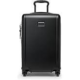 TUMI Ventra Expandable Luggage, 21.8" Carry-On, Black | Lightweight Hardside Travel Suitcase, Expandable Storage, 4 Spinner Wheels, TSA Lock, Compression Straps, Telescoping Handle