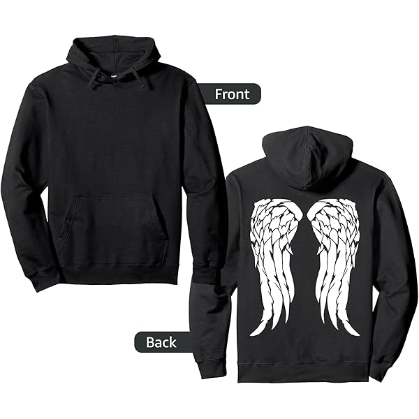 Amazon.com: Angel Wings Printed On the Back Large Quality Angelic