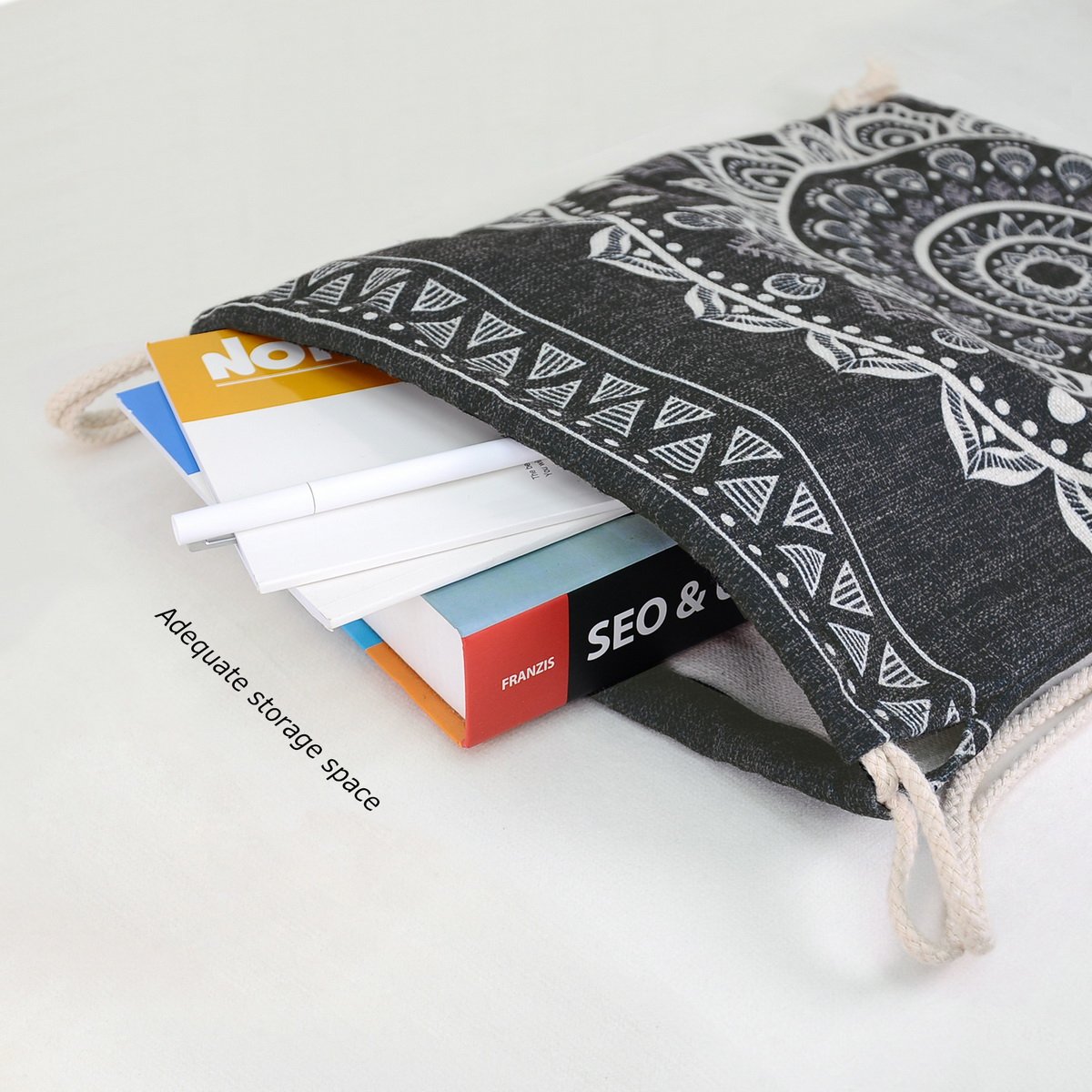 Miomao-Drawstring-Backpack-Gym-Sack-Pack-Mandala-Style-Casual-Bag-Cinch-Pack-Christmas-Gift-Bags-Various-Colors