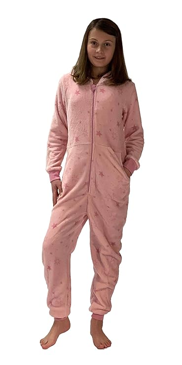 Mädchen Jumpsuit Overall Schlafanzug Onesie - Sterne Optik - 281 467 97 954