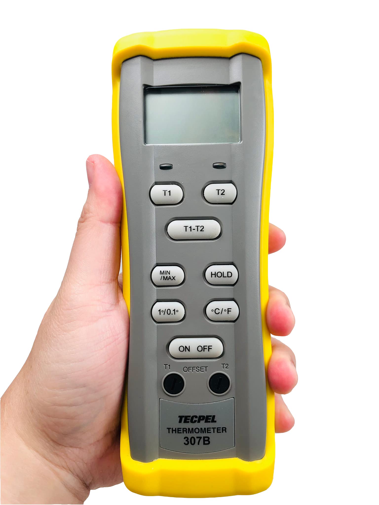 TECPEL DTM-307B digital Dual input Thermometer with type k bead thermocouple