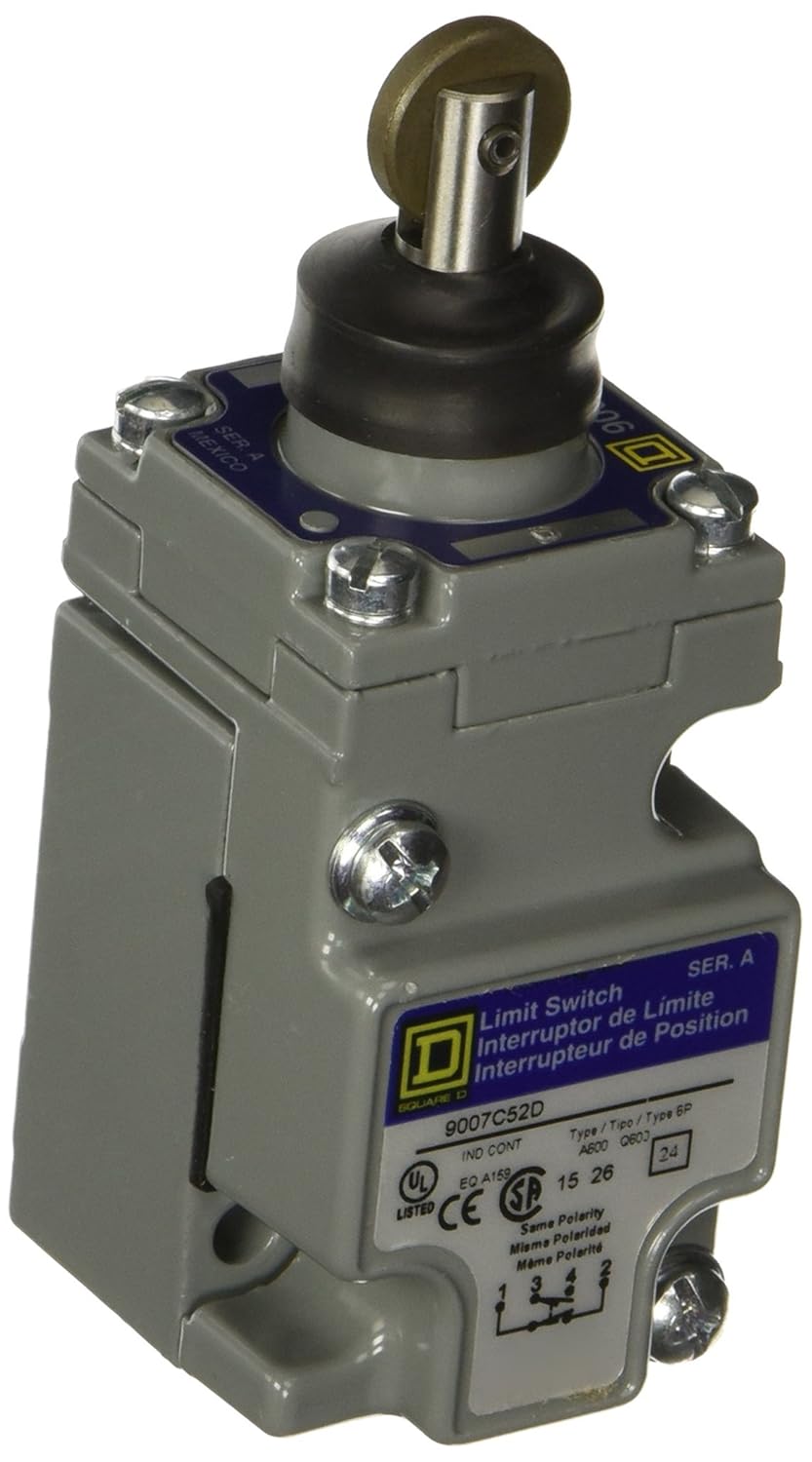 Square D 9007C52D Heavy Duty NEMA Limit Switch, Compact Size, 1 Pole