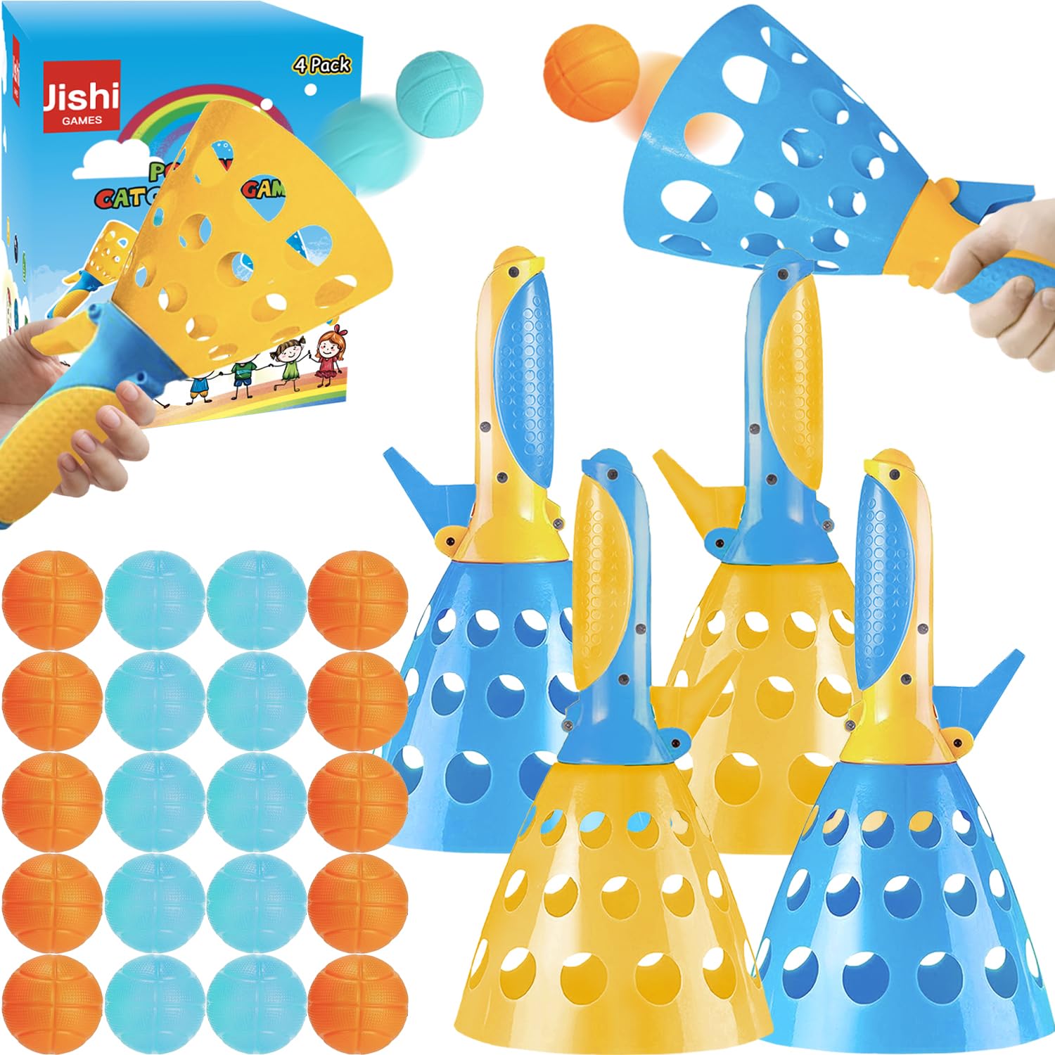Photo 1 of Pop-Pass-Catch Ball Game Outdoor Toys for Kids Games, Pool Beach Toys for Toddler Boys, Indoor Outdoor Games for Kids Ages 3-5-7 4-8-12 Year Old Boys Girls Teens Adults Family & Friends Yard Party Fun