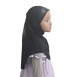 Cogongrass Girls Kids Muslim Hijab Islamic Scarf