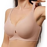 Women No Underwire Wave Bras Seamless Full Coverage Push Up Wireless Bra Supportive Bralettes Comfortable Lift Everyday Bras