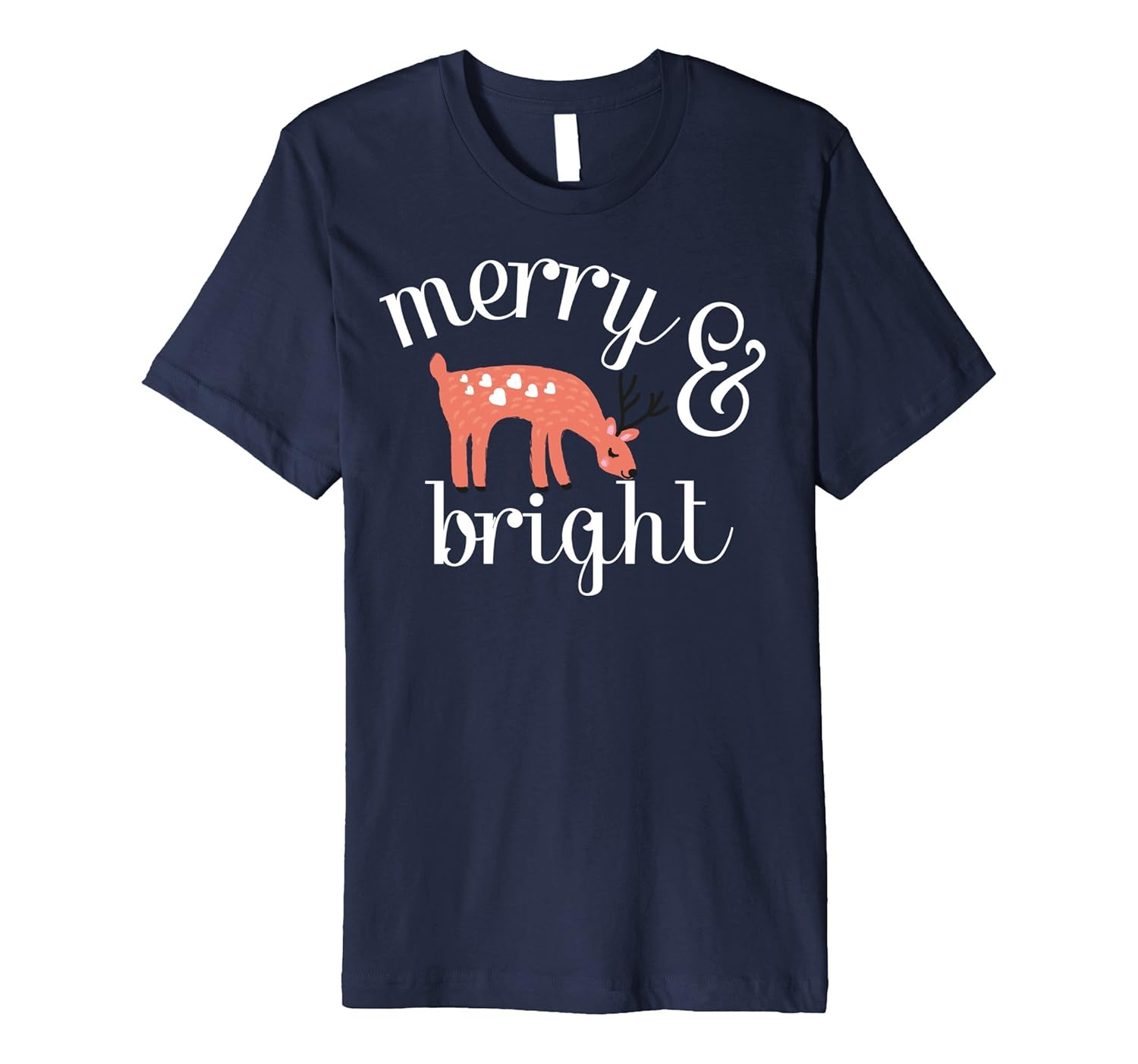 Merry & Bright Deer Fawn Antler Festive T-Shirt Or Pajamas-ANZ