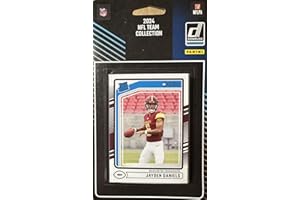 PANINI Washington Commanders 2024 Donruss Factory Sealed Team Set Featuring Rated Rookie Cards of Jayden Daniels #389, Luke McCaffrey and Ben Sinnott Plus Terry McLaurin and Others