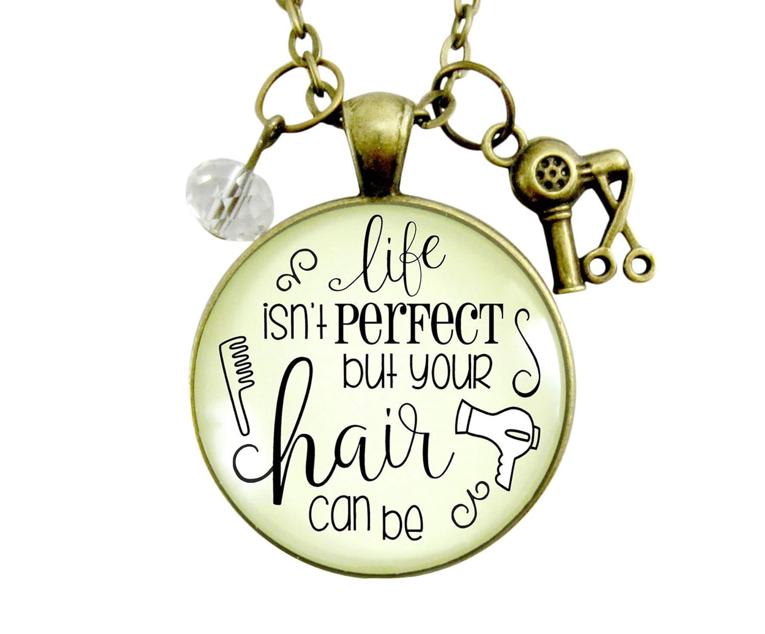 Amazon Com Gutsy Goodness 36 Beautician Necklace Life Isn T