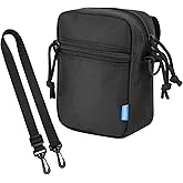 Xxerciz Protective Case Compatible with Fvtga Night Vision Goggles, Nylon Travel Bag for Night Vision Binoculars, Soft Linner Shoulder Strap, Side Pocket for SD Card, Data Cable, Manual (Case Only)