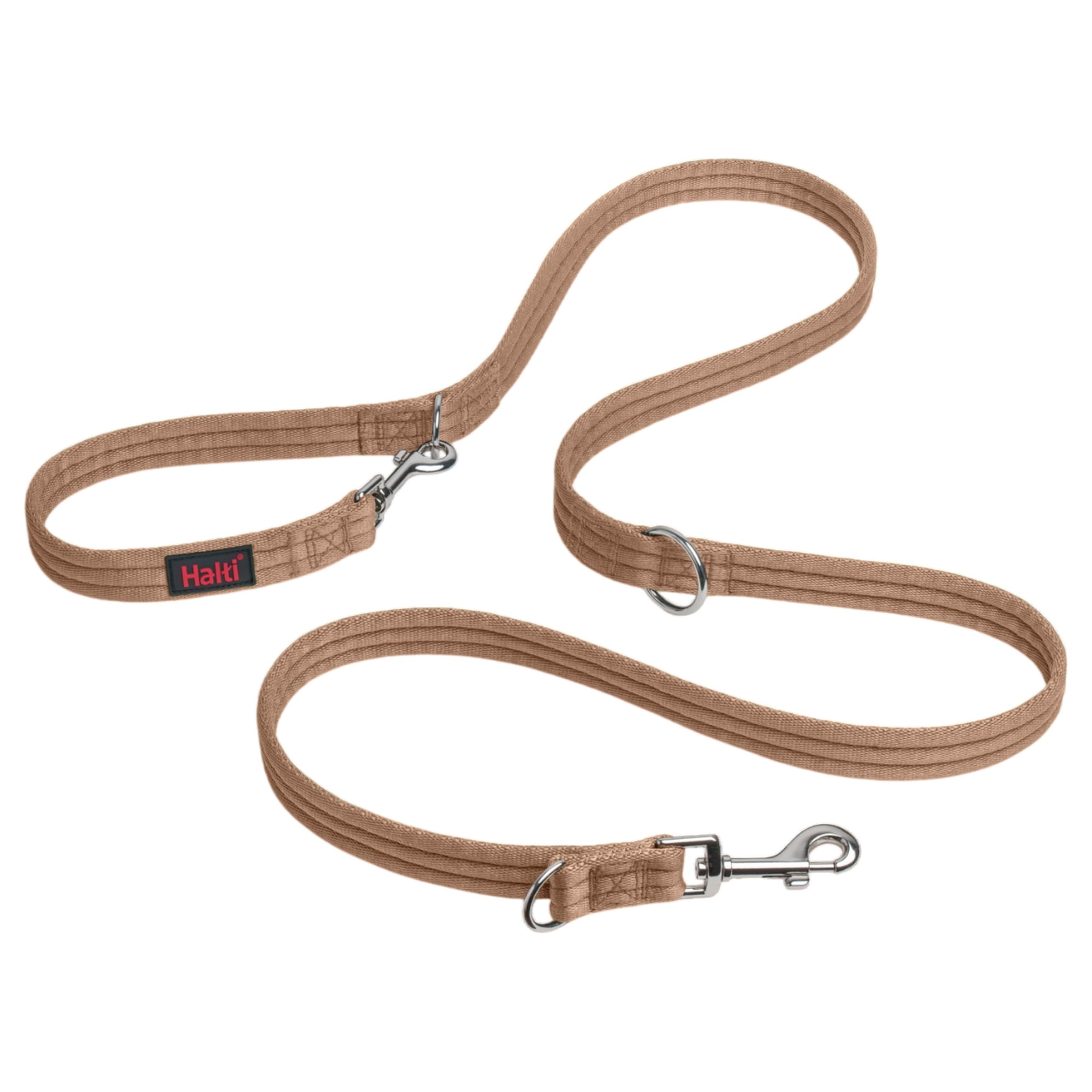 Halti Training Lead - Professional No-Pull Double-Ended Dog Lead, Lightweight, Soft & Durable, Ideal for Obedience Training & Everyday Walks with Dogs and Puppies (Size Small, Desert Sand, 2m)