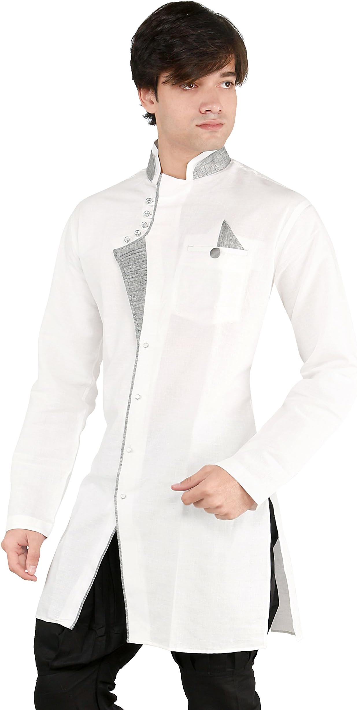 NEW LOOKS Men's Linen Regular Kurta