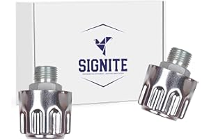 SIGNITE 2 Packs Hydraulics Breathers Cap 1/2", Heavy Duty Breather Tank Oil Cap,Metal Vent Breather Cap for Reservoir Tank Filter, Gearboxes with 40 Micron Filtration Threaded Chrome Steel Alloy 1/2 NPT