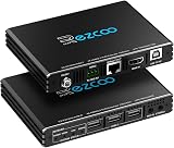 ROFAVEZCO 4K HDMI KVM Extender USB 4K 60Hz HDR Cat5e/6 300ft POE RS232 Audio view 1