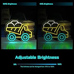 Engineering Vehicle Neon Sign for Wall Decor Tip