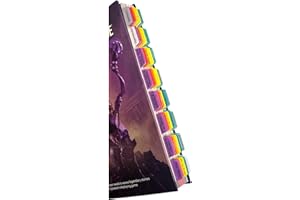 BOVA BOOKS Book Tabs for The Dungeons & Dragons 2014 Dungeon Master's Guide. Laminated, Durable, Color-Coded Repositionable Tabs (Book not Inlcluded)