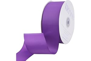 KRYVUS Purple Grosgrain Ribbon, 2 inches x Continuous 50 Yards,Use for Bows DIY Hair Accessories,Gift Wrapping,Craft and Sewing