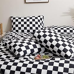 Houseri Plaid Comforter Set Queen Colorful
