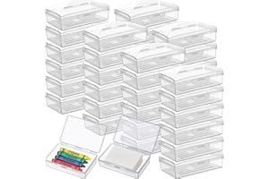 Reallnaive 36 Pcs Travel Soap Container Portable Plastic Soap Boxes Bulk with Lid Homeless Donations Bulk Gym Shower Tour Groups Hotel Outdoor Camping (Clear)