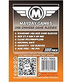 Amazon.com: Sleeve Kings Standard Card Sleeves  110 Count, Clear 60 Micron  Thickness, Medium Square Size (57 x 57 mm), Compatible with Wyrmspan & More   SKU: SKS-8849 : Toys & Games
