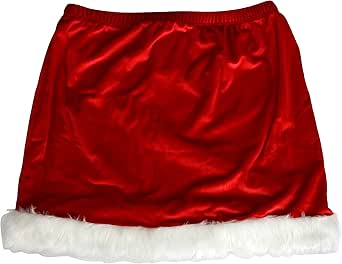 Amazon.com: Iconikal Women's Deluxe Santa Skirt, Fits Up to Size 12 Red : Clothing, Shoes & Jewelry