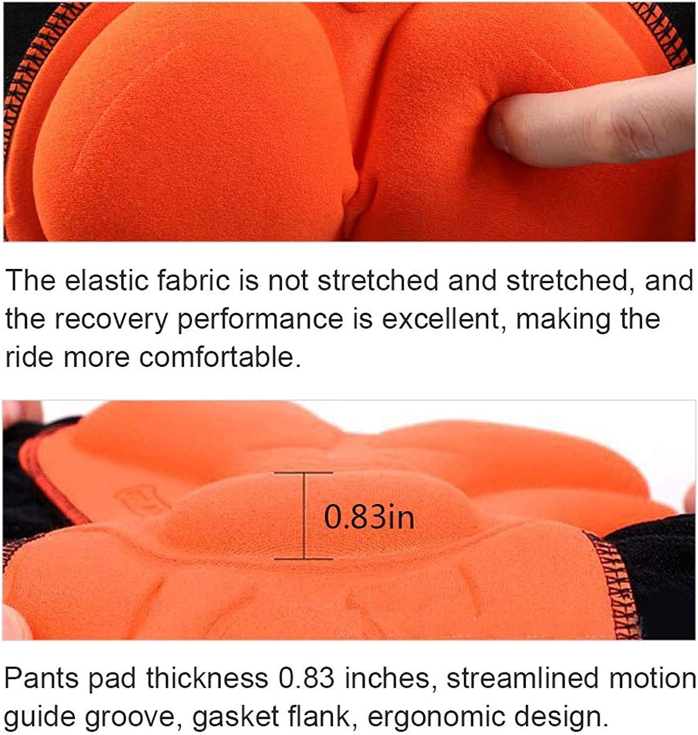 2 Sets Mens 3D Padded Bicycle Bike MTB Cycling Underwear Shorts: Clothing