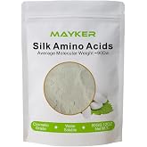 MAYKER Hydrolyzed Silk Amino Acids Powder Cosmetic Grade 2.12 oz, Lightweight Conditioning &amp; Moisturizing Ingredient for DIY Skincare &amp; Hair Care