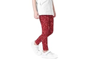 Girls Glitter Leggings Sparkly Stretchy Pants Comfortable Joggers Casual Schoolwear Trousers for Active Teens 2026