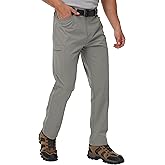 AIRDYNAM Men's Slim Fit Casual Pants Ripstop Lightweight Water Resistant Cargo Utility Work Pant Straight Leg