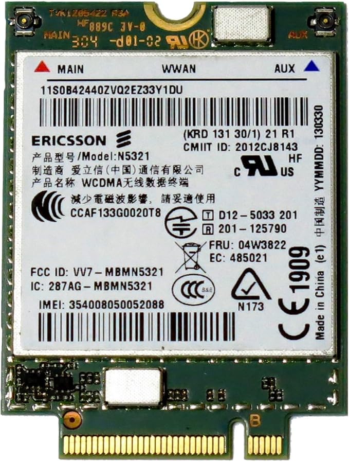 Amazon Lenovo Thinkpad純正 ERICSSON N5321 N5321GW Mobile Broadband