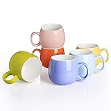 Panbado Porcelain Coffee Mugs Set of 6-13 Ounce