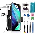 FOOBONG for iPhone Xs Screen Replacement LCD FHD Display 3D Touch Digitizer Frame 5.8 inch Full Assembly with Repair Tool Kit Waterproof Adhesive for Model A1920, A2097, A2098, A2099, A2100