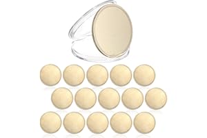 OwnMy 15PCS Blank Challenge Coins for Laser Engraving, 1.6 Inch Engraving Blank Brass Coins Metal Stamping Coins with Acrylic Protection Boxes, Custom Blank Challenge Coins Collections for DIY Crafts