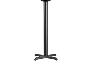 Flash Furniture 22'' x 22'' Restaurant Table X-Base with 3'' Dia. Bar Height Column