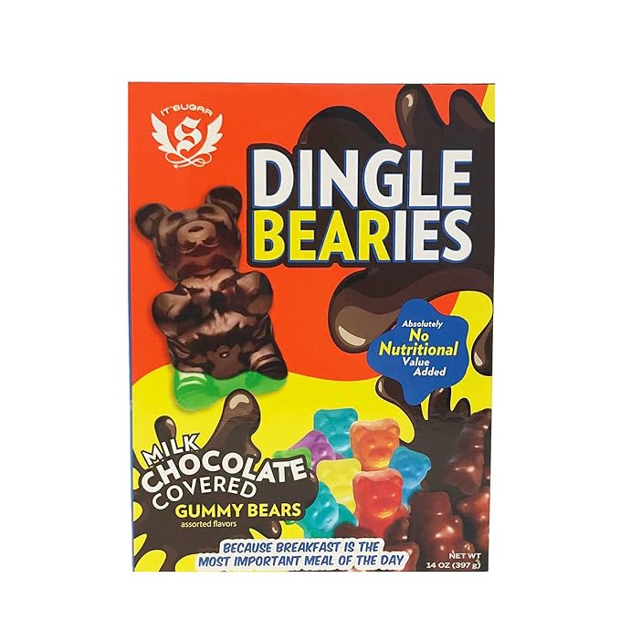 Dingle Bearies Chocolate Covered Gummy Bears Novelty Big