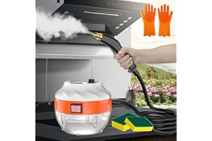 MLIJZARD 1000ml Steam Cleaner,Portable 2500W Handheld Steam Cleaner,High Temperature Pressurized Multipurpose Steamer with Large Water Tank for Upholstery Kitchen Bathroom Grout Tile Kitchen Bathroom