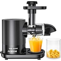 Juicer Machines, Acezoe Slow Masticating Juicer Extractor 95% Juice Yield & Pure Juice,Easy to Clean, Quiet Motor, Cold…