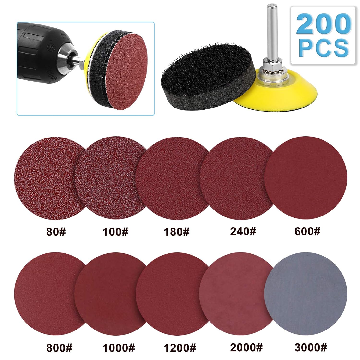 2 inch sanding pads