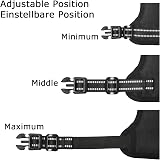 HEELE Dog Harness Small No Pull Reflective Adjustable Black S view 7