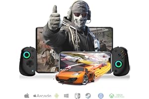 KOIIKO Bluetooth Controller D8 Pro for 12.9in iPad, Tablet, iOS/Android/PC/Switch/PS4, Mobile Cloud Game, Streaming on Xbox Console, iPhone 13+, Direct Play, Hall Effects Joysticks with Linear Trigger, COD