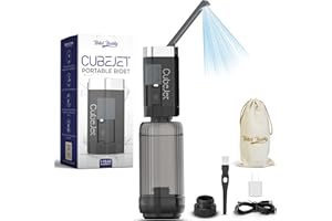 BIDET BUDDY® CubeJet Portable Bidet | Rechargeable Electric Travel Bidet for Travel, Camping & Home | Ultra High Pressure USB-C Hygiene Device with Seat-Bidet-Level Cleaning Power - Obsidian Drift
