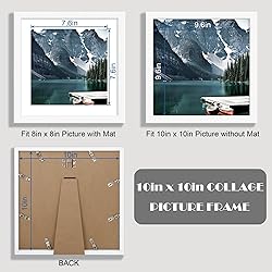 Hongkee 10x10 White Picture Frames set of 3, Made