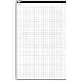 Mr. Pen- Graph Paper, 22 Sheets, 17"x11", 4x4 (4 Squares Per Inch), Colored Lined, graphing paper, grid paper, graph paper pad, 1/4 graph paper 1/4 inch grid, drafting paper, large graph paper