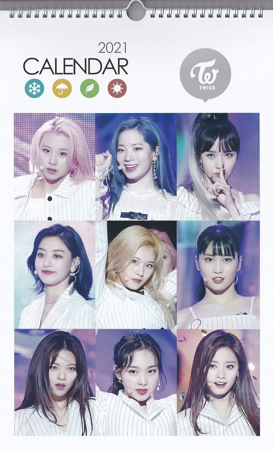 Amazon トゥワイス Twice 壁掛け カレンダー 写真集 カレンダー 21年 2年分 ステッカー T5 アイドル 芸能人グッズ 通販